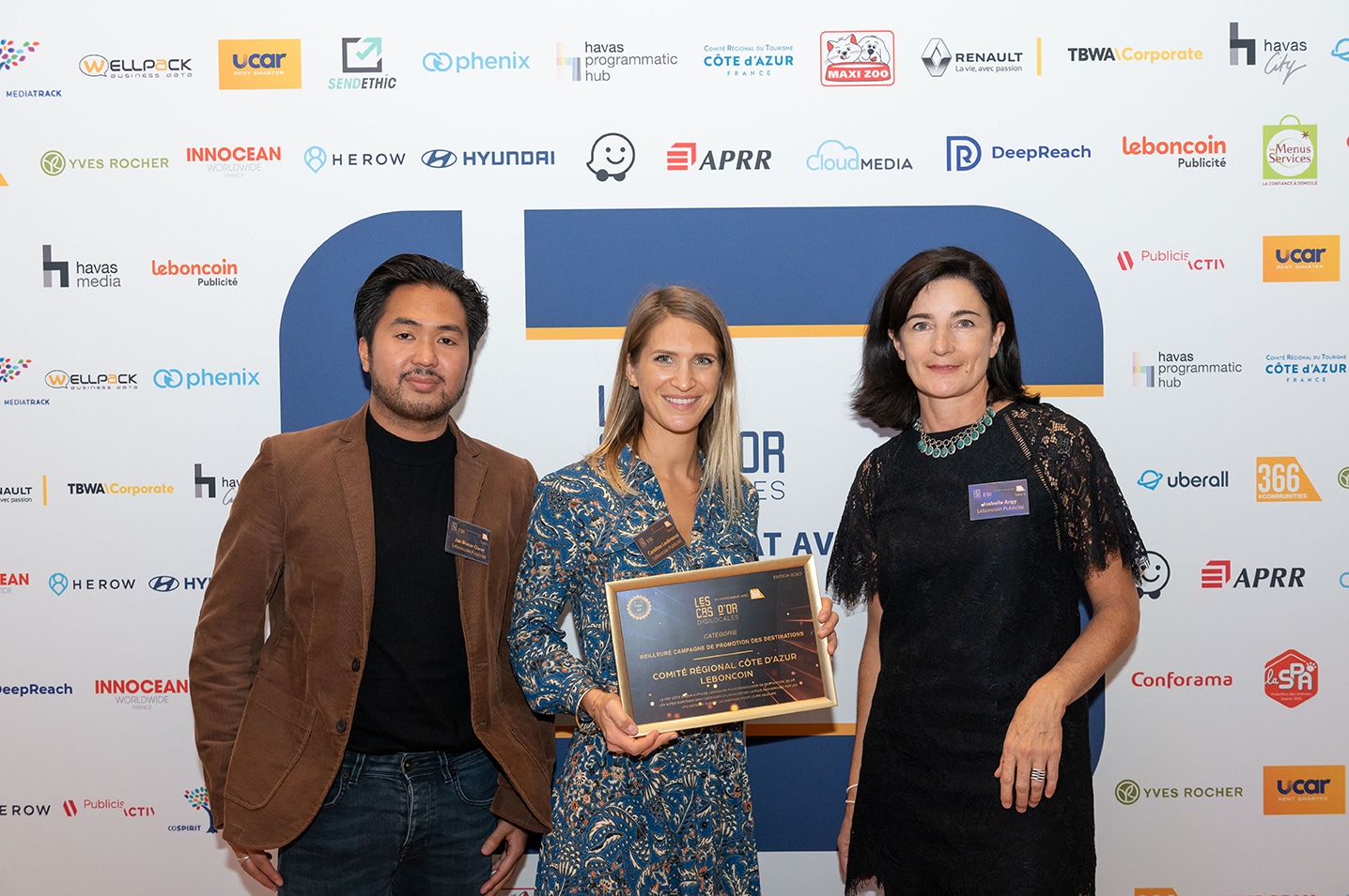 photocall equipes leboncoin Publicite aux Cas d'Or Digilocales